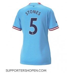 Manchester City John Stones #5 Hemma Matchtröja Dam 2022-23 Kortärmad